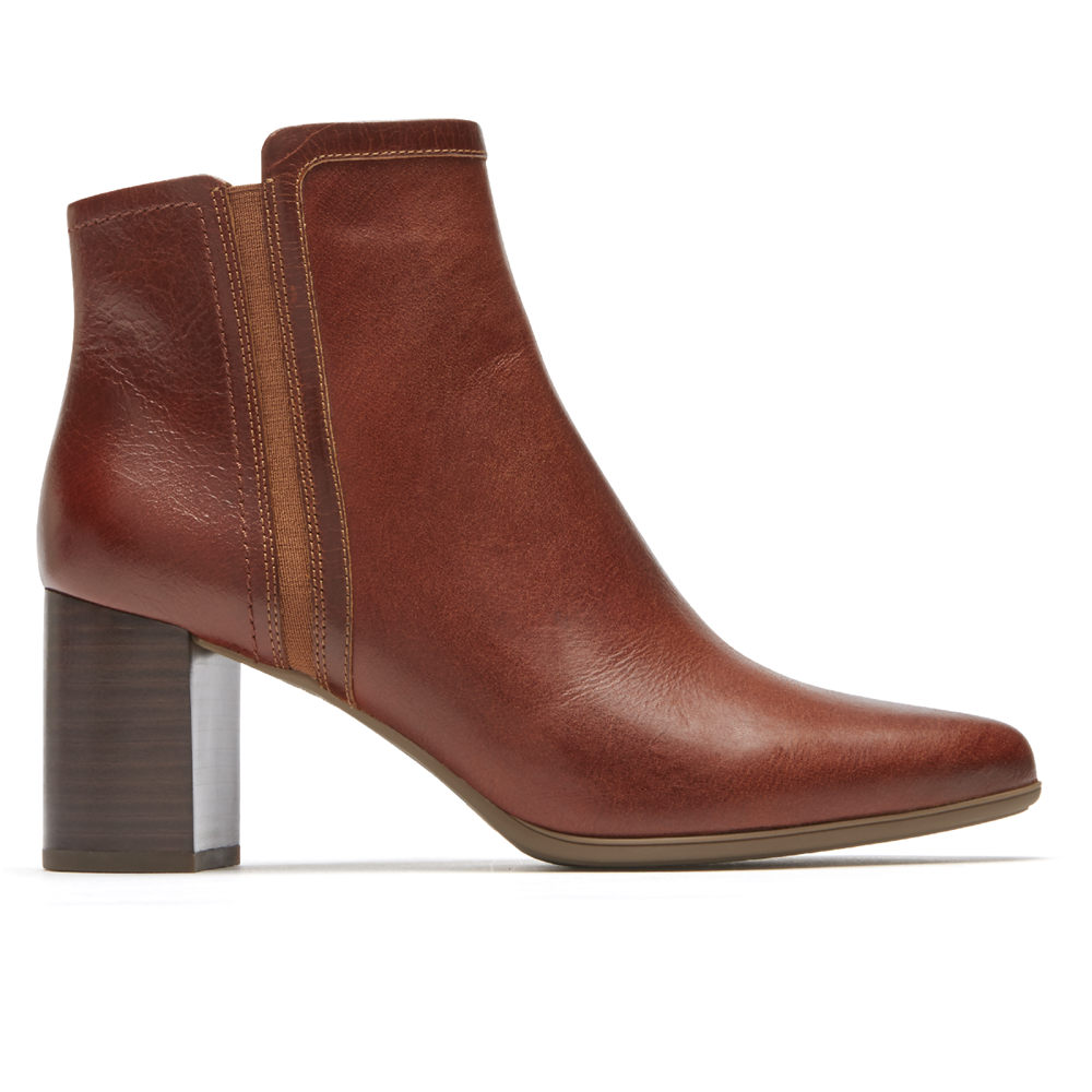 Booties Rockport Mulher Marrom - Total Motion Lynix Lay - 02175HZCS